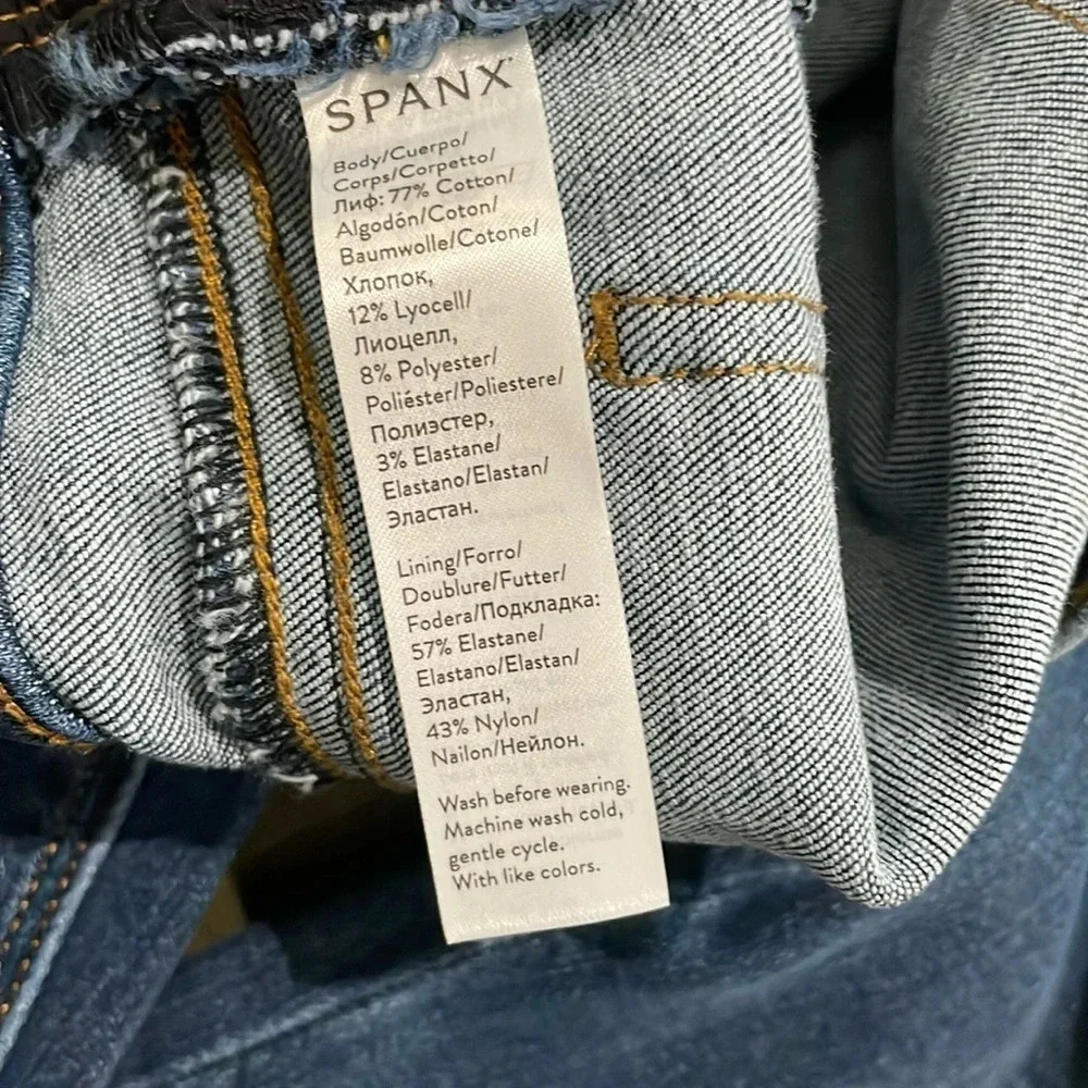 SPANX Distressed Skinny Jean Leggings Size Small